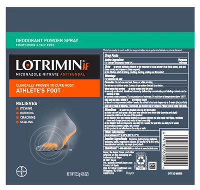 Lotrimin Af Deodorant Powder Spray 133g Talc Free (Lotrimin Af Deodorant Powder Spray 133g Talc Free)
